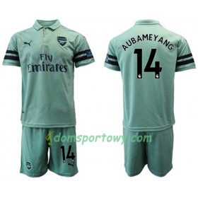 Koszulka Arsenal Aubameyang 14 Dziecięcy Trzeci Koszulki Piłkarskie 2018-2019 Krótki Rękaw